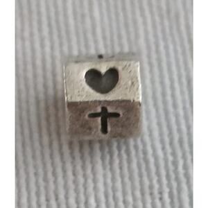 Pandora Silver Faith Hope Love Heart Cross Anchor Charm Bead 790119